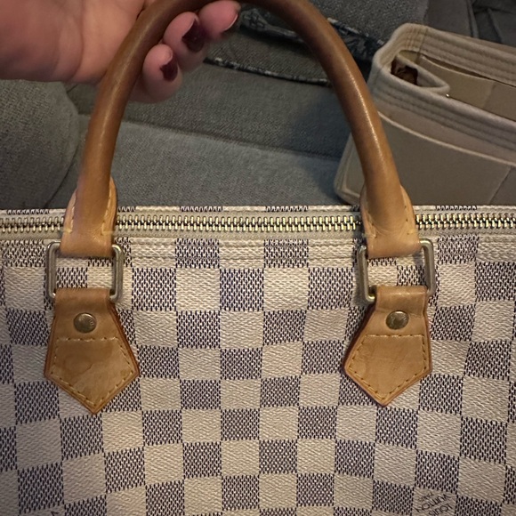 Louis Vuitton Bandoulière Speedy 30 EUC, gorgeous damier azure print make offer! - Picture 3 of 16